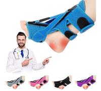 DERJLY Férula Nocturna Para Fascitis Plantar - Nuevo Soporte Ajustable Y Transpirable Para Fascitis Plantar, Para Tendinitis De Aquiles, Caída Del Pie, Problemas En El Talón Del Tobillo (Azul)