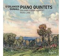 D'Erlanger, Dunhill : Quintettes pour piano. Lane, Quatuor Goldner.