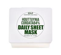 DERMA FACTORY - EDLP Houttuynia Cordata 84% Daily Sheet Mask - 30piezas/340g