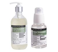 DERMA FACTORY - Niacinamide 10% Body Wash - 300ml (1ea) & 20% Serum - 30ml (1ea) Set