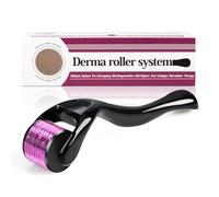 Derma Roller - Agujas de 0,25 mm, 540 microagujas de titanio para el rostro, crecimiento del pelo de la barba y cicatrices Rodillo facial Rolling para uso doméstico