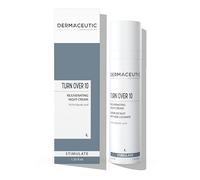 Dermaceutic Turnover 10 - Crema rejuvenecedora nocturna - Tratamiento Facial antienvejecimiento con 10,5% ácido glicólico - Crema facial exfoliante, regeneradora y antiarrugas - 40 ml