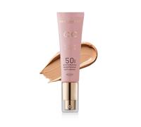 Dermacol CC Cream Sun Shield,Base CC correctora de color, cobertura ligera a media, acabado luminoso, SPF 50, con vitamina E y ácido hialurónico, fórmula ligera e hidratante, 30 ml, Bronze