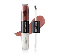 Dermacol - Color Labial 16 Horas, Brillo de Alta Pigmentación, Bifásico, Maquillaje a Prueba de Besos Con Acabado Mate y Brillo, No. 31, Instatnt Match