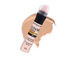Dermacol - Cover Xtreme Corrector Contorno en Barra, Líquido de Contorno de Larga Duración No Alergénico con SPF30, Fórmula Ligera de Alta Cobertura Corrector de Ojeras para Pieles con Acné No.1 (207)