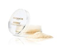 Dermacol Invisible Setting Powder - Light | El polvo translúcido suelto fija el maquillaje y controla el brillo; difumina los poros; ligero, sin yeso blanco; duradero