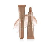 Dermacol Lip Treat Bálsamo labial con esferas rellenadoras de ácido hialurónico - Tratamiento hidratante vegano con textura Melting Touch, brillo y color, 10 ml, no. 2 - Cinnamon Glaze