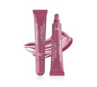 Dermacol Lip Treat Bálsamo labial con esferas rellenadoras de ácido hialurónico - Tratamiento hidratante vegano con textura Melting Touch, brillo y color, 10 ml, no. 6 - Mauve Muse
