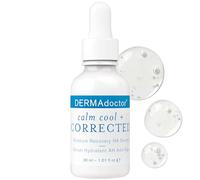 DERMAdoctor Calm Cool + Sérum Recuperador de la Hidratación con Ácido Hialurónico y Vitamina C para pieles secas, irritadas, agrietadas, enrojecidas, sensibles o con tendencia al eccema, 1.01 fl oz