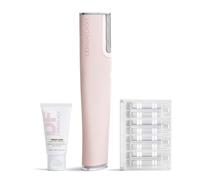 DERMAFLASH Dispositivo LUXE Plus, herramienta antienvejecimiento, exfoliación, depilación y dermaplaning con tecnología Sonic Edge y 4 semanas de tratamiento, rubor