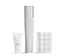 DERMAFLASH Dispositivo LUXE Plus, herramienta antienvejecimiento, exfoliación, depilación y dermaplaning con tecnología Sonic Edge y 4 semanas de tratamiento, piedra