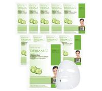 Dermal Snail Collagen Essence Mask Facial Mask Sheet 23g Pack de 10 - Regeneracin de la piel y cuidado de problemas para el acn Piel Diario de trat