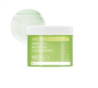 DERMALOGY by NEOGENLAB Húmedo de té verde PHA Almohadilla de gasa para pelars (30 pads) - Almohadilla exfoliante y calmante con AHA, LHA y té verde y ácido hialurónico - Cuidado de la piel coreano