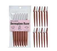 Dermaplane - Maquinilla de afeitar para mujer - Maquinilla de afeitar suave para mujeres y kit de maquinilla de afeitar de cejas para eliminar pelusas de melocotón, hoja protectora segura, removedor