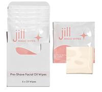 Dermaplaning - Toallitas mágicas de aceite para antes del afeitado para mujer (paquete de 6), suave, protege y mejora tu experiencia de afeitado. Úsalo con un kit de iniciación, afeitadora facial