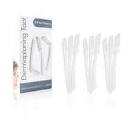 Dermaplaning Tool (9 razuradoras) - Prácticas máquinas depiladoras de cejas y razuradoras faciales para mujer - Ayuda a exfoliar y suavizar la piel - Incluye un Ebook con instrucciones de uso