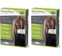 Dermaplast Active, Heat Patch Lumbar, Parche Calor Adhesivo, Adecuado para Dolores Reumáticos, Neuropáticos y Ciática (Paquete de 2)