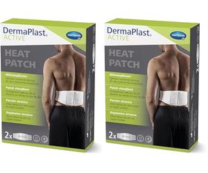 Dermaplast Active, Heat Patch Lumbar, Parche Calor Adhesivo, Adecuado para Dolores Reumáticos, Neuropáticos y Ciática (Paquete de 2)