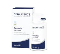 DERMASENCE RosaMin AHA Tóner 160 ml - Tónico facial para piel sensible - pH 4,5 - Vegano, sin perfume, sin alcohol, refinamiento de poros, limpieza suave e hidratacion