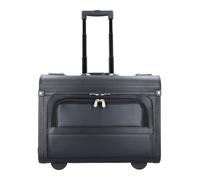 Dermata 2 ruedas maletín de piloto 37 cm Compartimento para el portátil negro