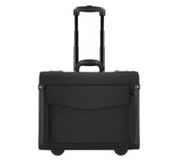 Dermata 2 ruedas maletín de piloto 38 cm negro