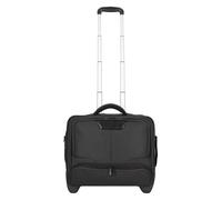 Dermata - Bolsa portátil con ruedas para ordenadores portátiles (17 pulgadas Max. 41 x 29 cm] con correa de hombro/marrón