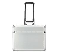 Dermata 2 ruedas Trolley piloto 37 cm Compartimento para el portátil plateado