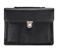 Dermata Maletines Maletín de piel 36 cm negro