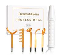 Dermati High Frequency Facial Machine- Portable Handheld High Frequency Facial Wand/Neon