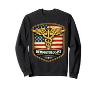 Dermatólogo Americano Dermatología Skin Doctor Patriot USA Sudadera