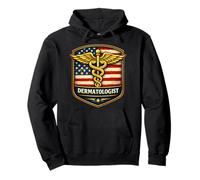 Dermatólogo Americano Dermatología Skin Doctor Patriot USA Sudadera con Capucha