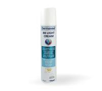 Dermaveel BB Light Cream SPF 50+ Crema Facial con Color para Piel Sensible y Reactiva - Hidratante, Protección Solar Muy Alta UVA/UVB y Acabado Mate Antibrillos, 50 g (Tono Natural)