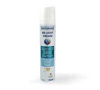 Dermaveel BB Light Cream SPF 50+ Crema Facial con Color para Piel Sensible y Reactiva - Hidratante, Protección Solar Muy Alta UVA/UVB y Acabado Mate Antibrillos, 50 g (Tono claro)