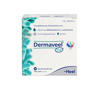 Heel - Dermaveel Pro, Complemento Alimenticio con Prebióticos, Probióticos y Biotina, Mantiene la Salud de la Piel en Condiciones Normales, Dermatitis - 30 Cápsulas