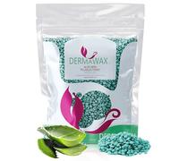 Dermawax 1 kg Cera Caliente en Perlas con Aloe Vera para Piel Sensible-Depilación Sin Bandas, Suave y Eficaz para Rostro, Piernas, Ingles y Cuerpo-Hecho en Italia,Calidad Profesional (1 kg, Aloe Vera)