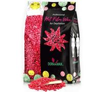 Dermawax Perlas de Cera Rosa Sin Bandas - Depilación Profesional con Tiempo de Secado Lento para Principiantes y Zonas Sensibles como Rostro, Piernas, Axilas e Ingles -Made in Italy (1 kg, Black Rosa)