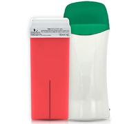 Dermawax Roll On Pink Titanium TIO2 - Kit de depilación con calentador 25W (Made in China) + cartucho 100ml rosa TIO2 fabricado en Italia - Piernas, brazos, axilas y espalda