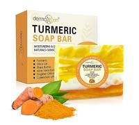 DERMAXGEN Jabón de cúrcuma orgánico | Limpiador facial y corporal hecho a mano puro y natural para el cuidado de la piel | Control de imperfecciones