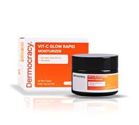 Dermocracy - C-GLOW RAPID MOISTURIZER - Crema hidratante facial mujer - Crema Vitamina C - Crema antimanchas Mujer - Hidrata y aporta luminosidad - 45 ml