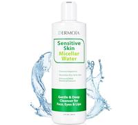 DERMOIA Agua micelar para eccema: limpiador facial suave y removedor de maquillaje para piel seca y con picazón, micrófono hidratante