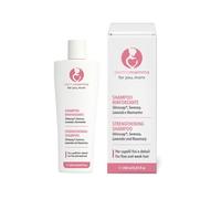 DERMOMAMMA Champú anticaída reforzante postparto y lactancia para mujeres, con Serenoa, lavanda y romero, estimula el crecimiento, vegano, natural, sin sulfatos ni parabenos, 250 ml