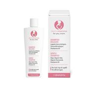 DERMOMAMMA Champú delicado uso frecuente con camomila, avena y lúpulo, cabello suave y brillante, apto embarazo y lactancia, vegano, natural, sin sulfatos ni parabenos, 250 ml