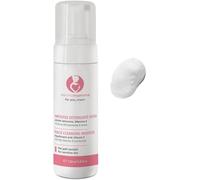 DERMOMAMMA Espuma limpiadora facial vegana y ecológica con ácido hialurónico, vitamina C, agua de malva bio, tensioactivos vegetales. Uso delicado, ideal embarazo/lactancia, 150ml