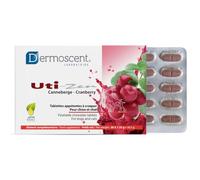 Dermoscent UTI-Zen Arándano Rojo Cranberry Tabletas para Perros y Gatos 30 | Masticables y palatables, a base de bayas enteras, con 200 mg en cada unidad