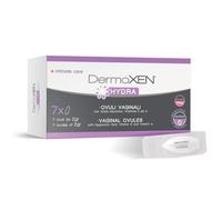 DERMOXEN Hydra - Supositorios vaginales con ácido hialurónico, 7 unidades | Libre de hormonas; soporte de humedad vaginal; aloe vera y vitamina E; cuidado de la menopausia y posparto; comodidad íntima