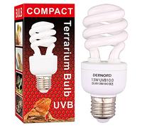 DERNORD Bombilla UVB - 10.0 13 W UVB Kit de reptiles UVA UVB foco lámpara de calor para reptiles dragón barbudo tortuga