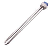 DERNORD Elemento calefactor de acero inoxidable de 240 V, 4500 W, pieza de repuesto de rosca BSP de 1 pulgada