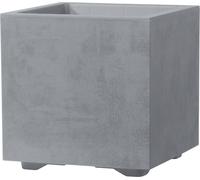 Deroma Macetero con Depósito de Agua "Quadro Millenium" - Gris Ceniza - 25 cm