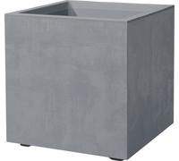 Deroma Macetero con Depósito de Agua "Quadro Millenium" - Gris Ceniza - 39 cm