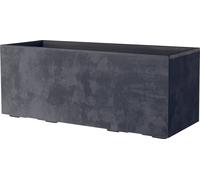 Deroma Macetero "Millenium" 59 cm con depósito de agua - Arenisca - Antracita